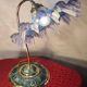 Art Nouveau lamp with Neo Classic lace shade 40x35