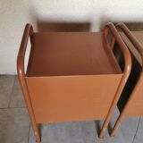 Paire de chevets d'internat