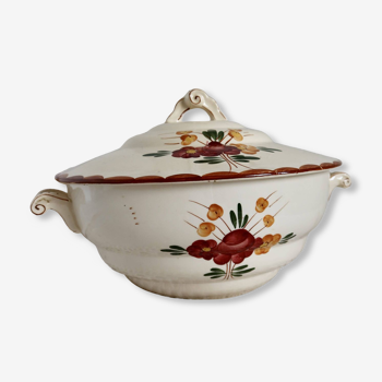 Vintage Longchamp earthenware soup tureen, Agen model