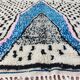 Handmade wool Berber rug 200x188 cm