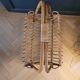 Vintage magazine rack in rattan and bamboo