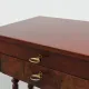 Louis Philippe Side Table with Two Drawers and Turned Twin Legs, France, 18