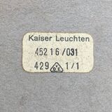 German table lamp from the mid-century space age by Kaiser Idell / Kaiser Leuchten.