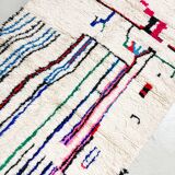 Azilal Moroccan Berber rug with colorful patterns 2.65x1.35m
