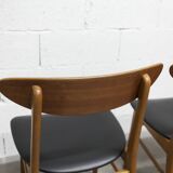 Set of 4 Farstrup Mobler chairs model 210 Danish Scandinavian 1960