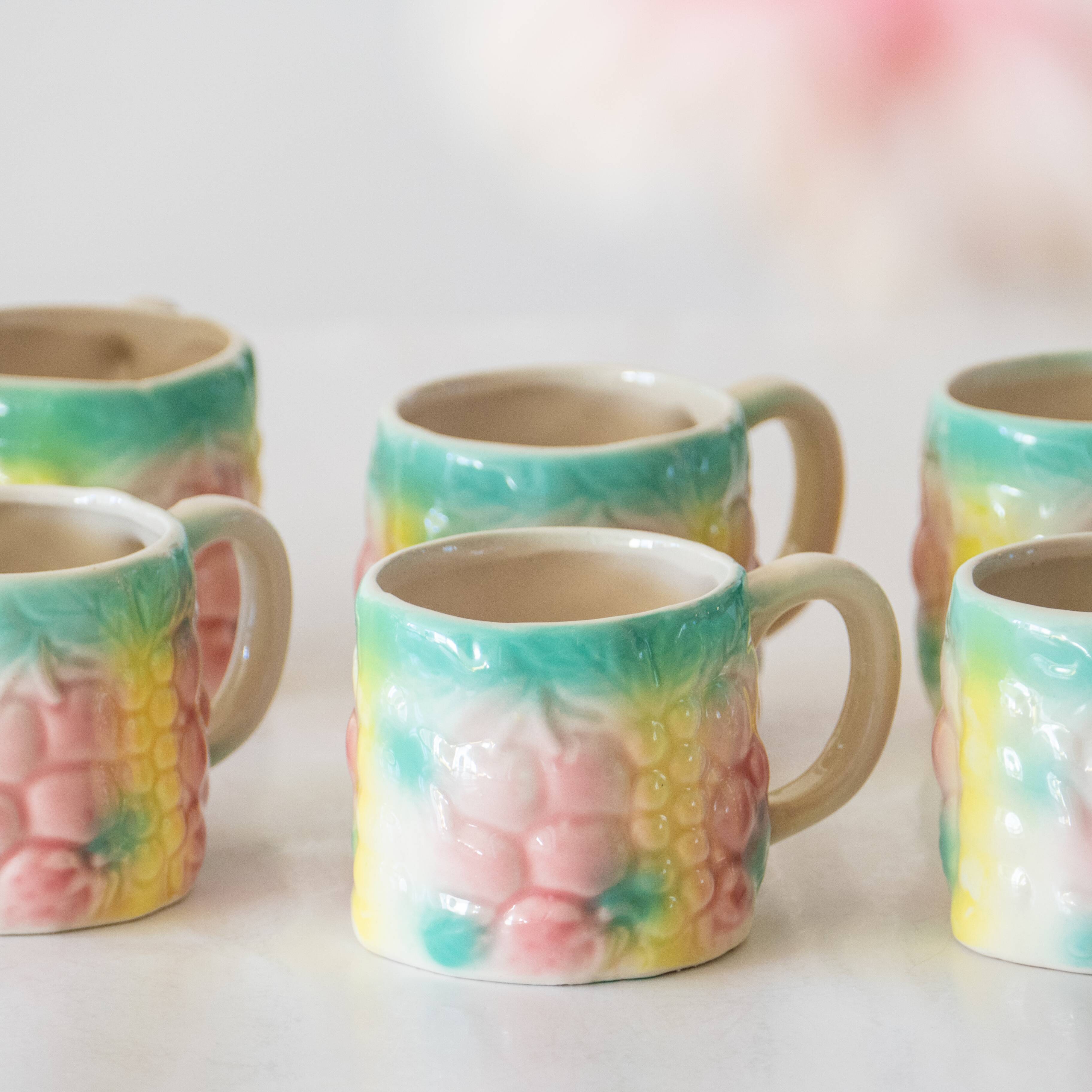 Old tea/coffee service in slurry