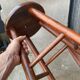 Vintage rustic farmhouse stool