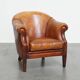 Fauteuil club en cuir de mouton