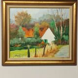 Painting "Landscape in Gruson"