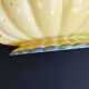 Flat on foot Italian earthenware Castelli Perugia