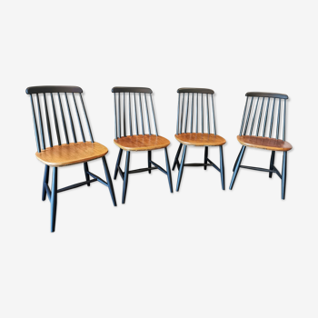 Series of 4 Scandinavian chairs