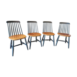 Series of 4 Scandinavian chairs
