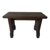 old small wooden bench step