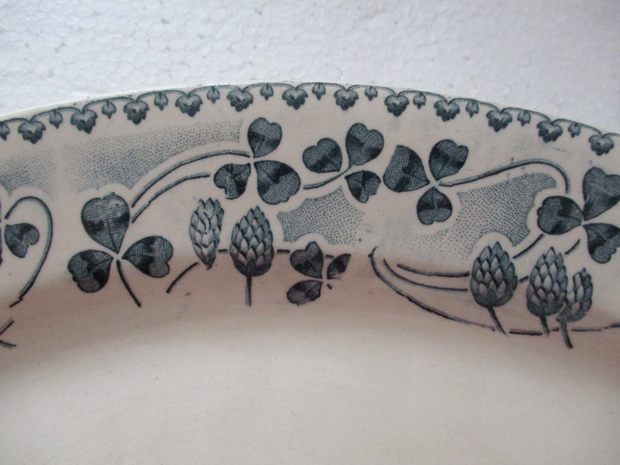 Old dish from “Grand Dépôt E Bourgeois crystal porcelain earthenware”