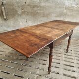 Extendable dining table elm wood
