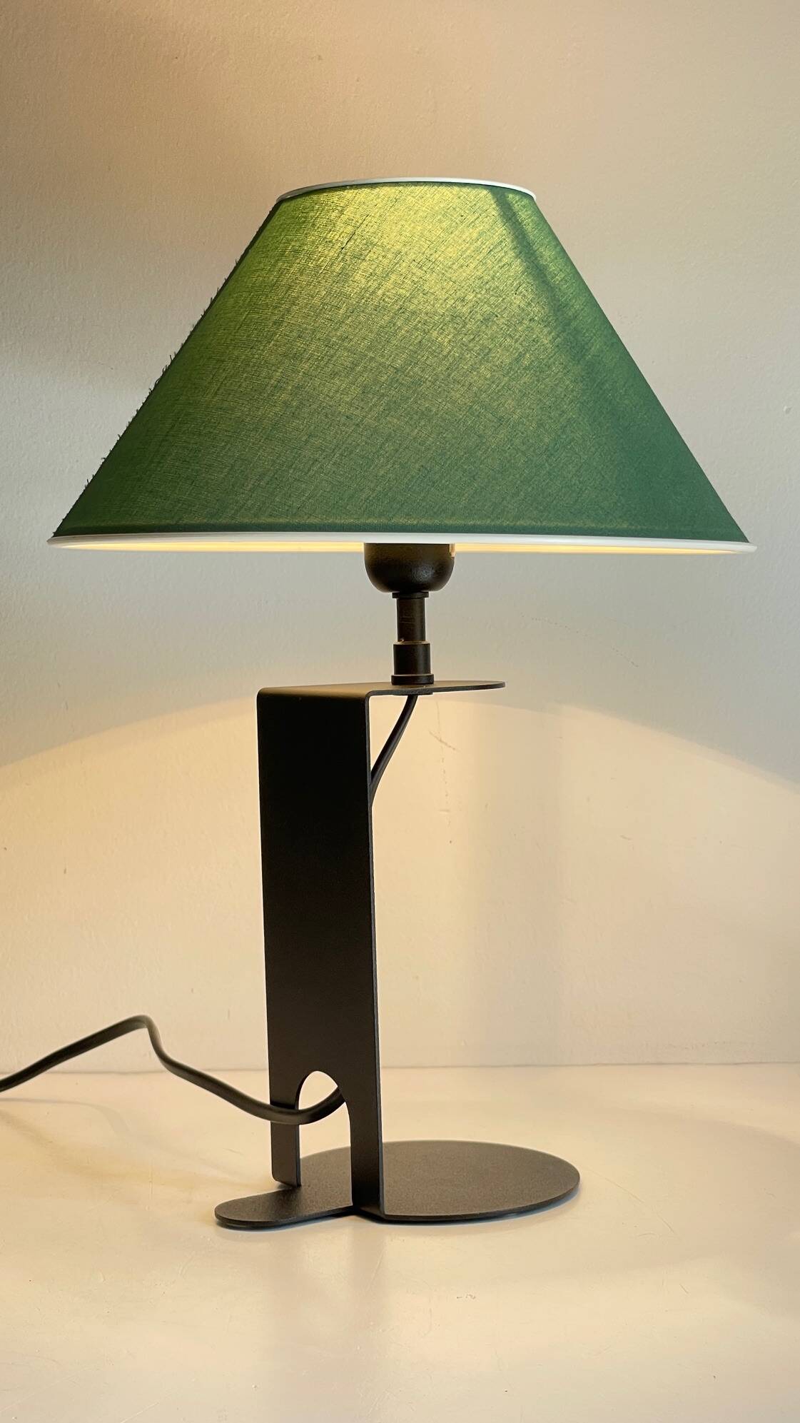 Steel and fabric lamp by madura