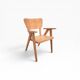 Fauteuil enfant vintage en bois 1960