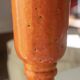 Orange glazed terracotta vase