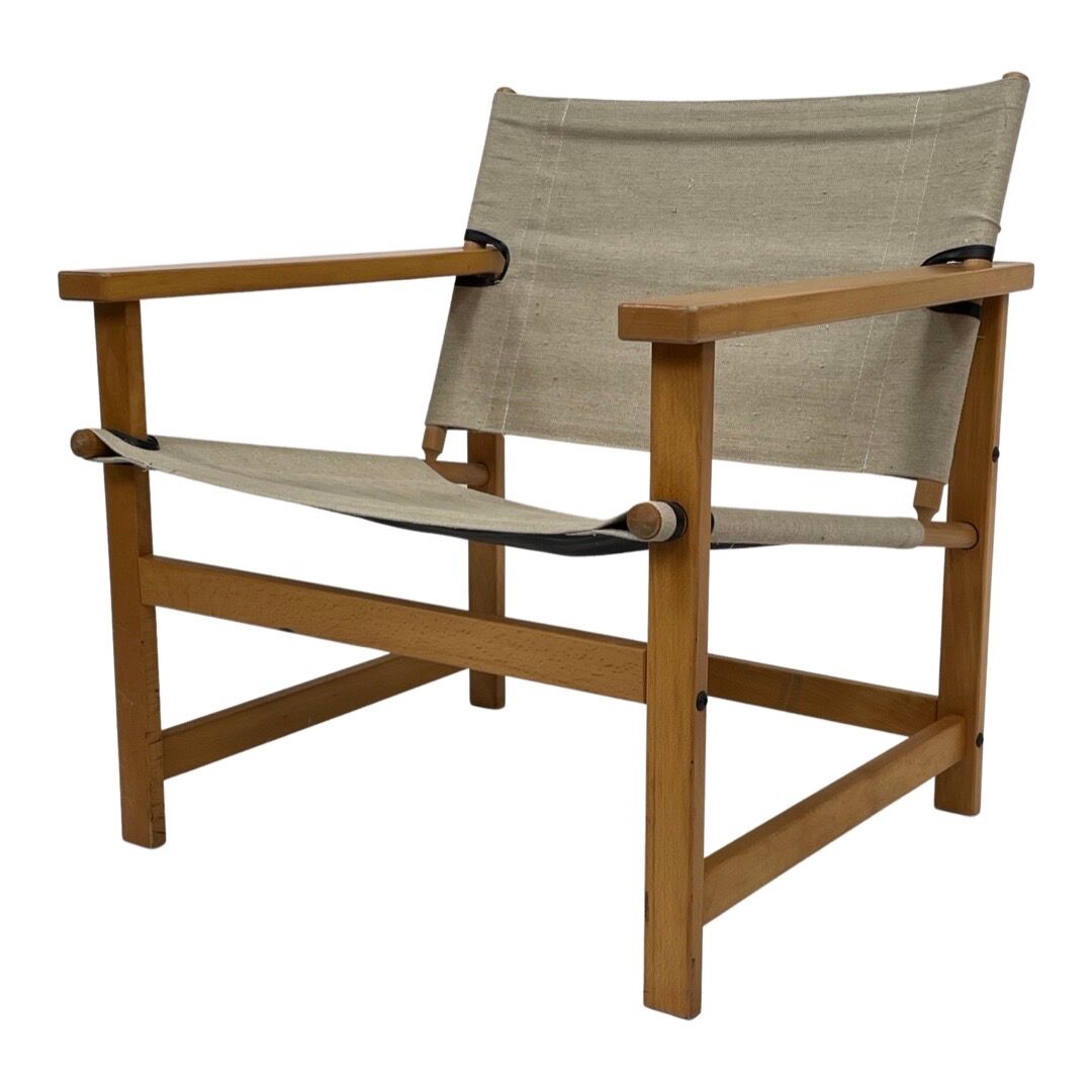 Vintage safari chair 1970's design easy chair