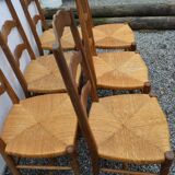 Mulched oak chairs