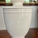 Vintage cracked ceramic lamp foot