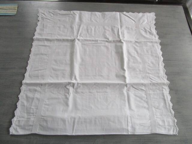 Antique embroidered pillowcase: 77x77cm
