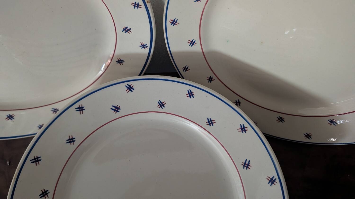 Assiettes K&G Lunéville Pierre années 30