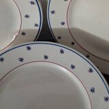 Assiettes K&G Lunéville Pierre années 30