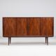 Gunni Omann highboard model 19 in rosewood Omann Jun Denmark 1960