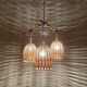 Wicker and Bamboo Cascading Lamp