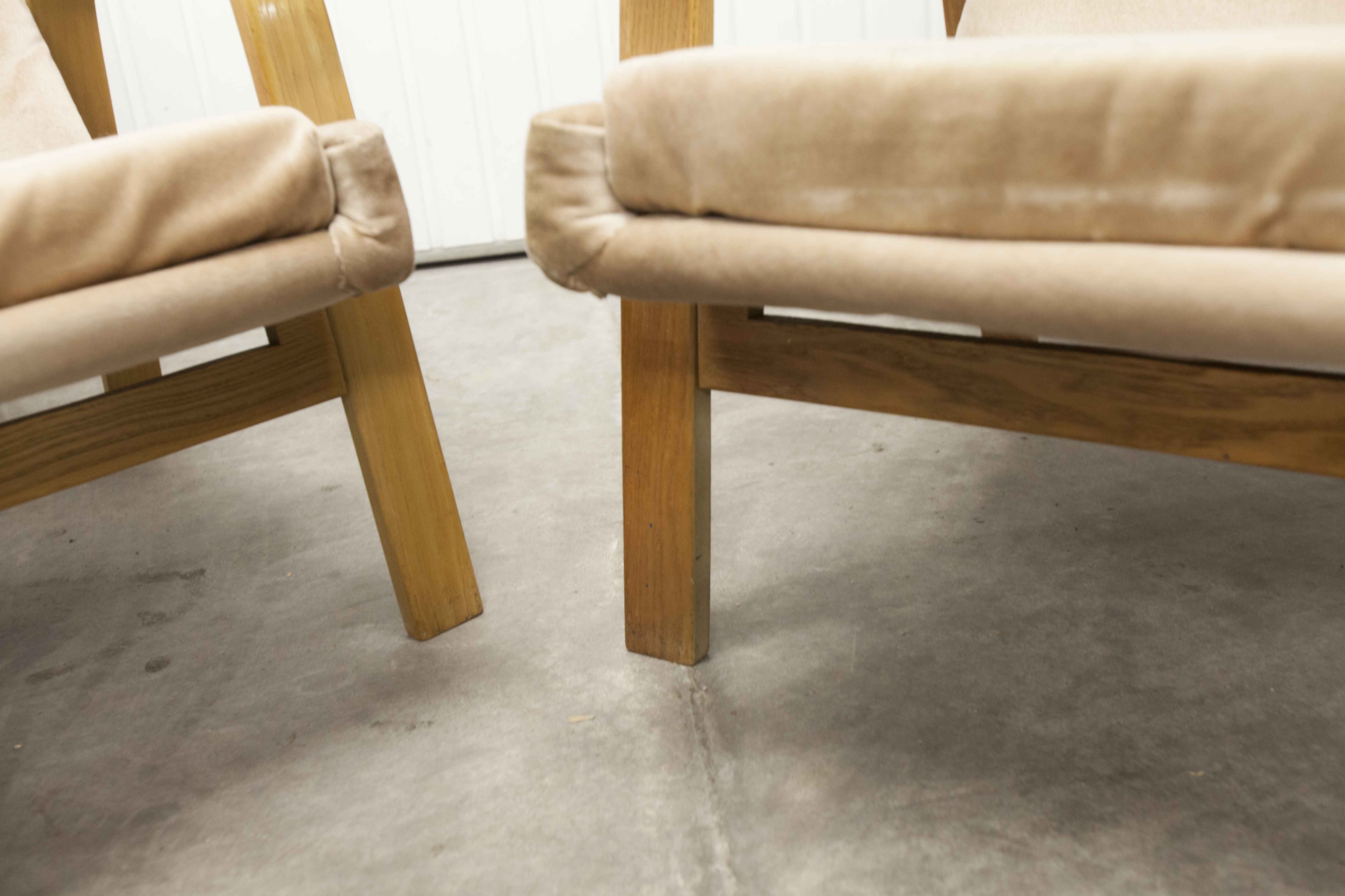 Paire de fauteuils bow wood Steiner ARP 1960