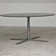 Table de repas en verre aluminium et acier chromé