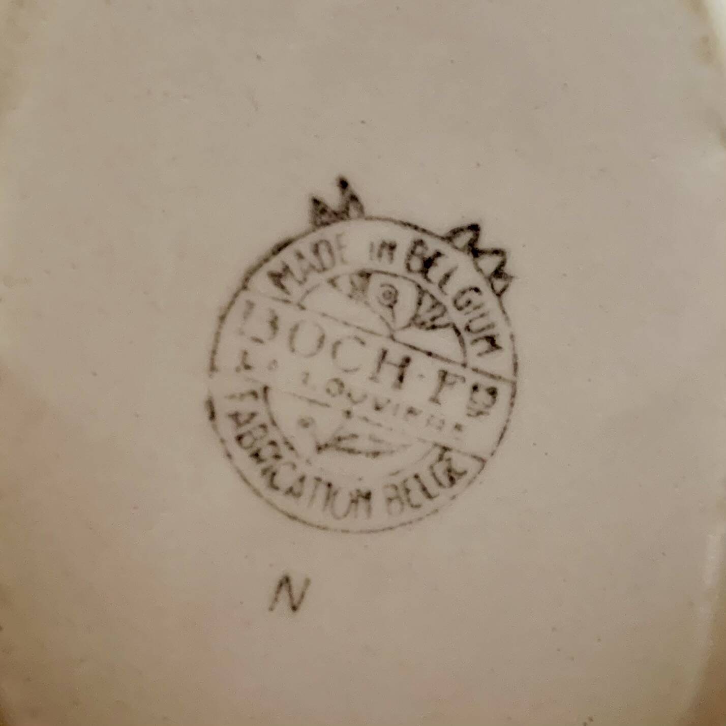 Old Boch La Louvière sauce boat - Copenhagen series