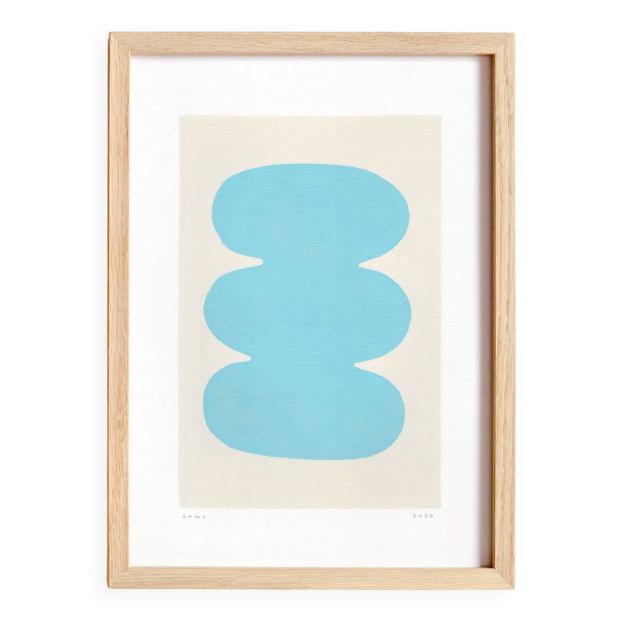 Abstract painting 30x40 on illustration paper H714 signed eawy