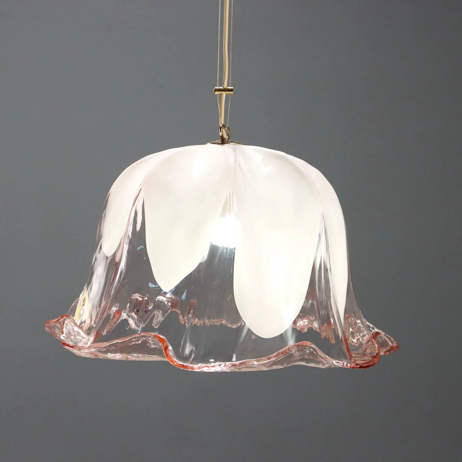 Plafonnier vintage La Murrina en verre de Murano, design Italie années 1980