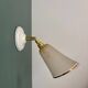 Vintage tulip wall lamp in white and gold granite glass