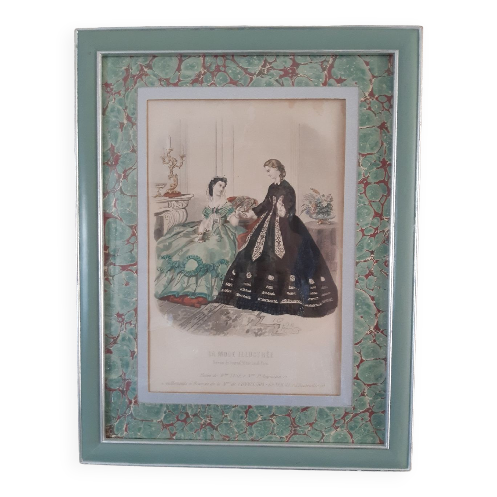 Art frame - the illustrated fashion 1863 no. 44 "Madame Lise's dresses"