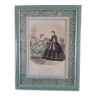Cadre art - la mode illustree 1863 n° 44 "robes de madame lise"