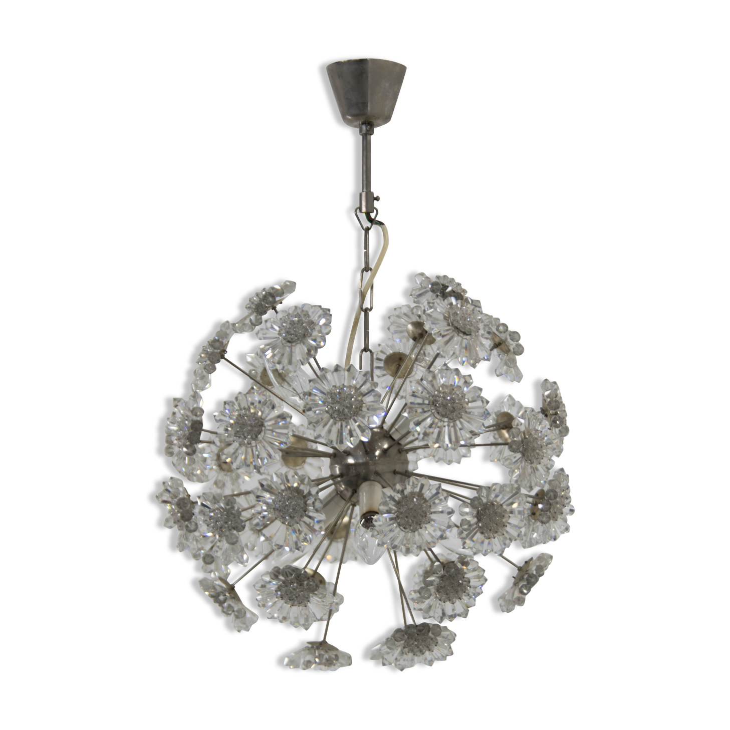 Lustre pissenlit par Preciosa, années 1970