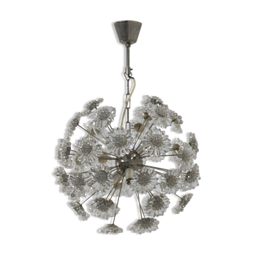 Dandelion chandelier by Preciosa, 1970s