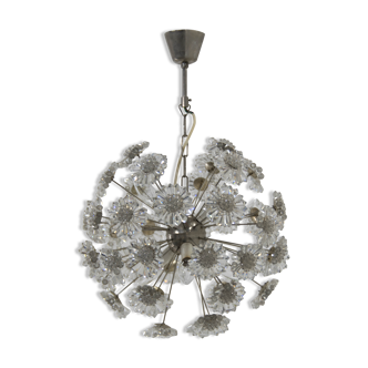 Dandelion chandelier by Preciosa, 1970s