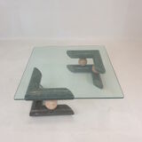 Fossil Stone Coffee Table, 1980s