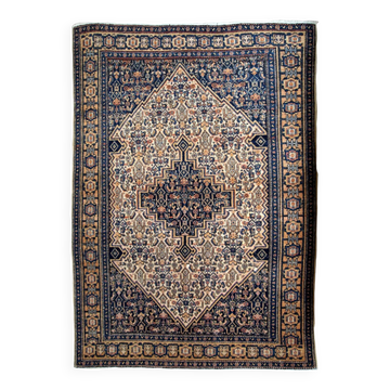 Tapis Bibikabab persan antique fait main 3,3' x 5,2' (100 cm x 158 cm) années 1920