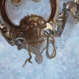 Pair of gold bronze appliques - year 60