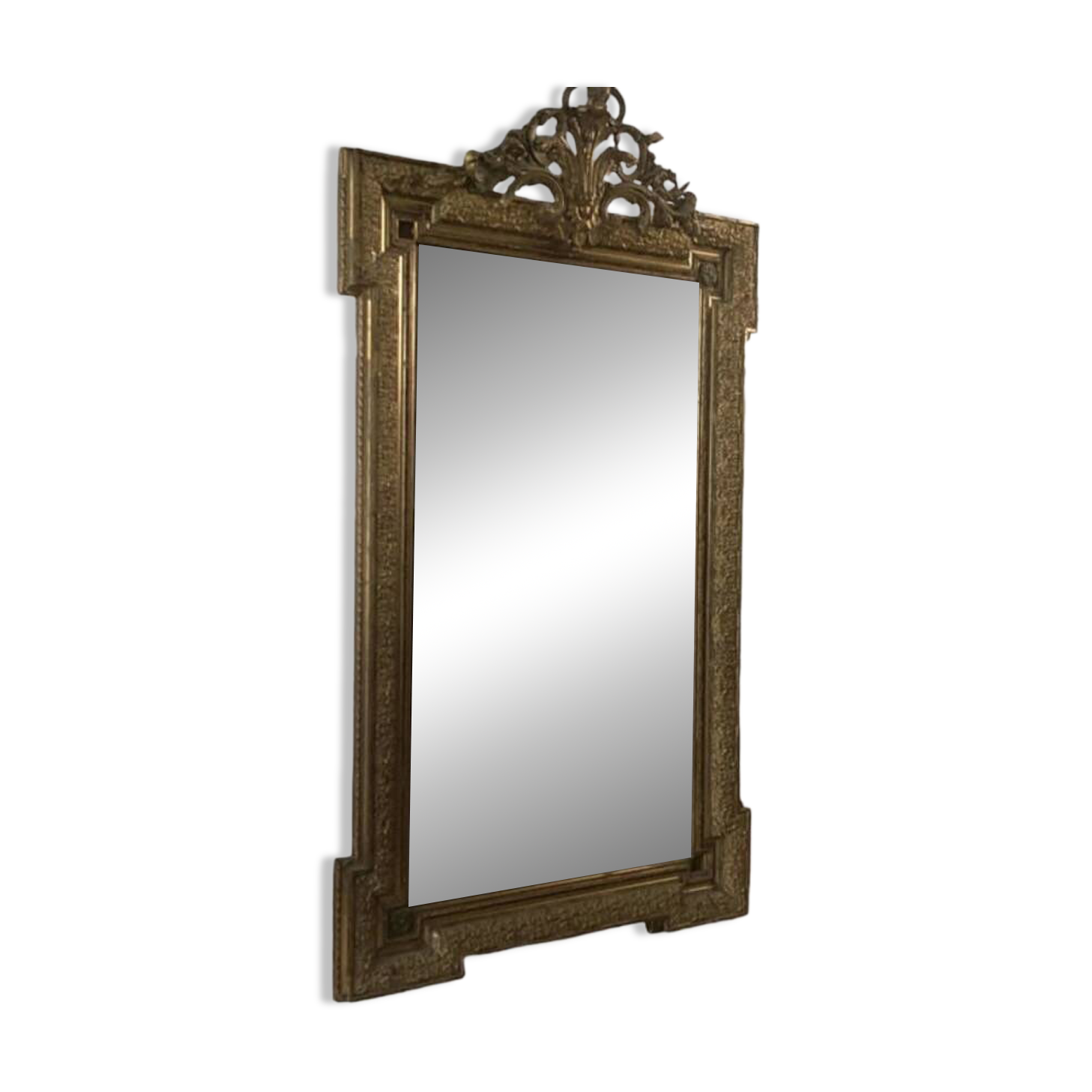 Large gilded antique mirror