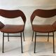 Duo de chaises tonneau vintage