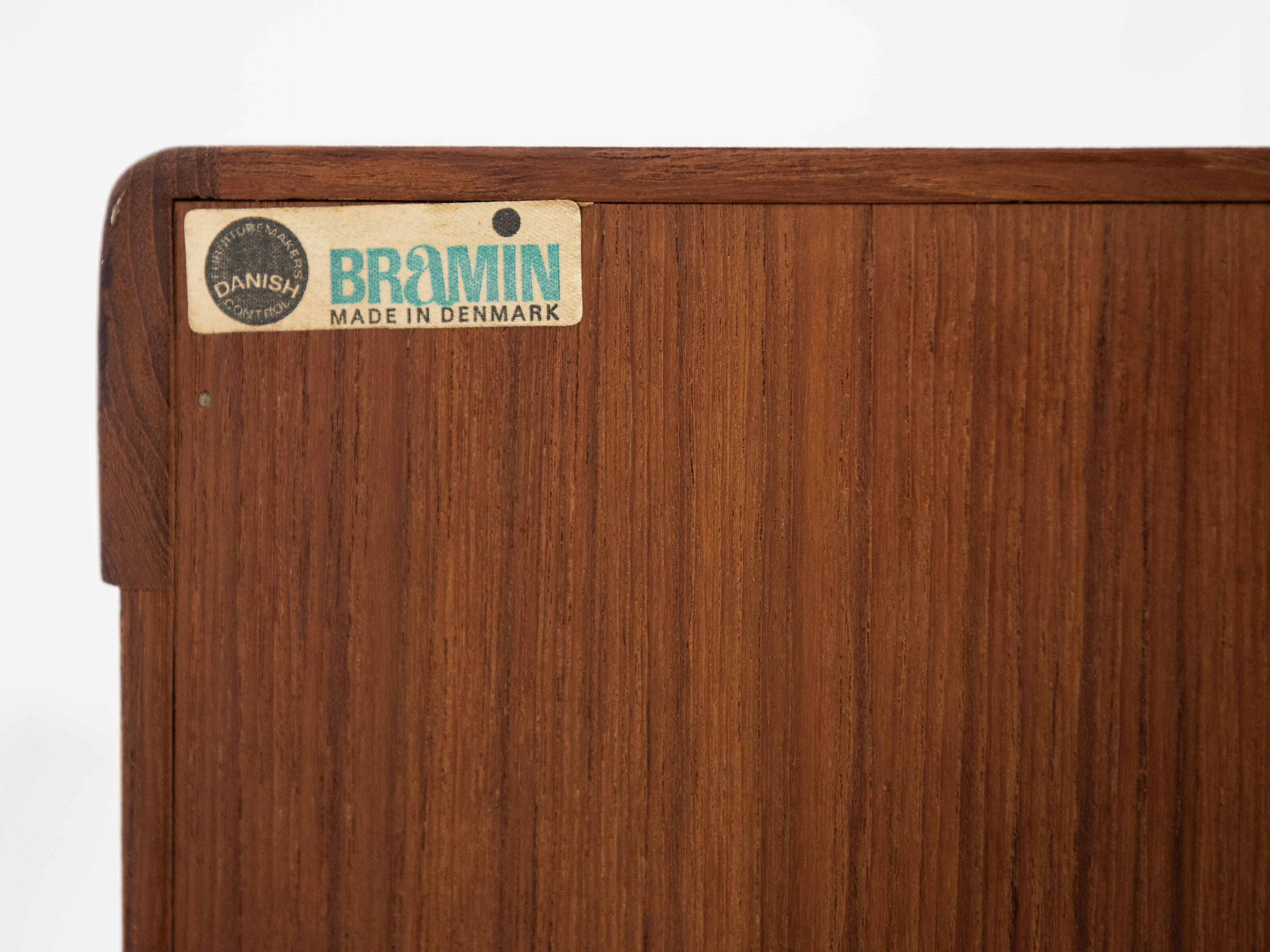 Midcentury Danish sideboard in teak by HW Klein for Bramin 1960s - with 3 stripes