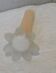 Petit soliflore verre sable satine rose vintage