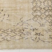 Vintage Cream & Brown Turkish Handmade Rug, 149x252Cm