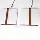 Paire d'appliques scandinaves 1960, teck massif et plexiglass, Raak C-1521